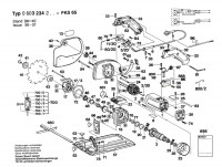 Bosch 0 603 234 242 Circular hand saw 240 V / GB Spare Parts
